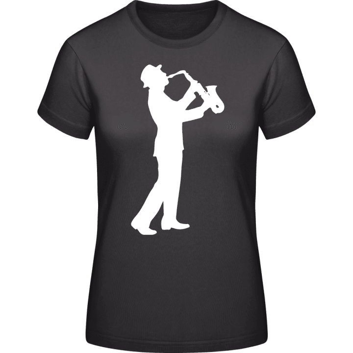 Saxophonist Jazz Frauen T-Shirt contain pic