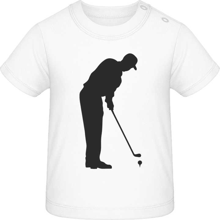 Golf Player Silhouette Baby T-skjorte contain pic