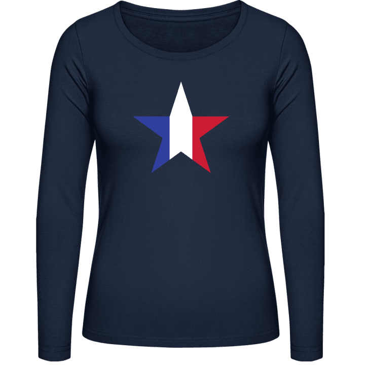 French Star T-shirt à manches longues pour femmes contain pic