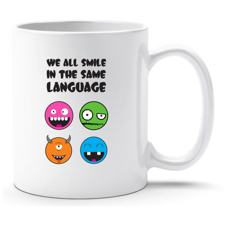 We All Smile In The Same Language Smileys Cup contain pic