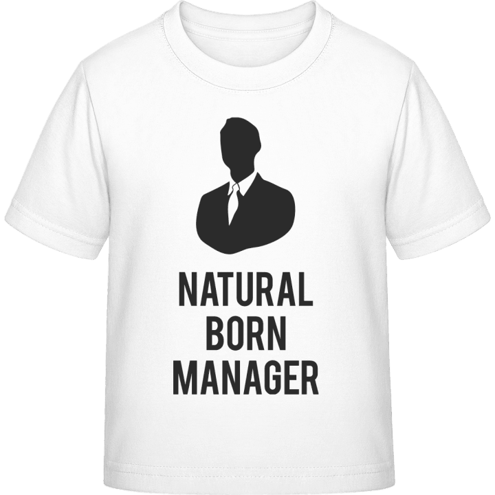 Natural Born Manager Kinderen T-shirt contain pic