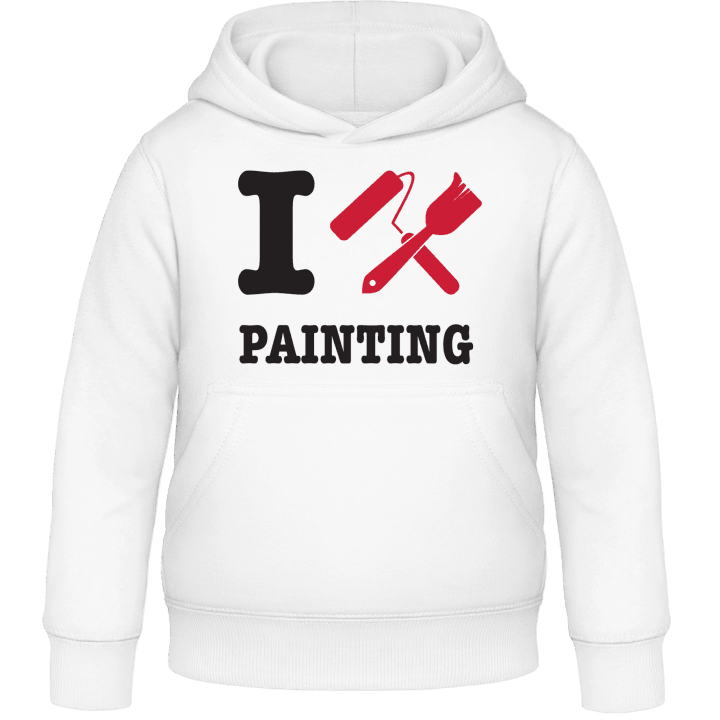 I Love Painting Sweat à capuche pour enfants contain pic