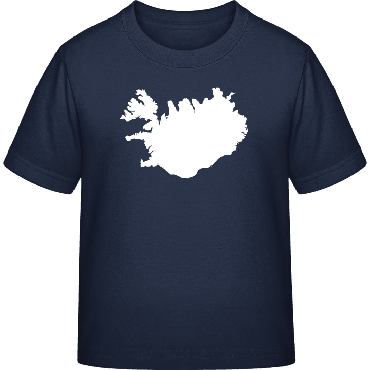 Iceland Map T-shirt för barn contain pic