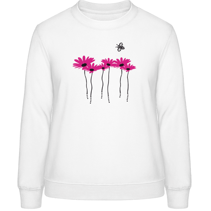 Flowers And Bee Sweatshirt til kvinder 0 image