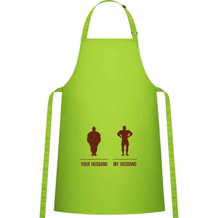 Your Fat Husband My Husband Kitchen Apron contain pic