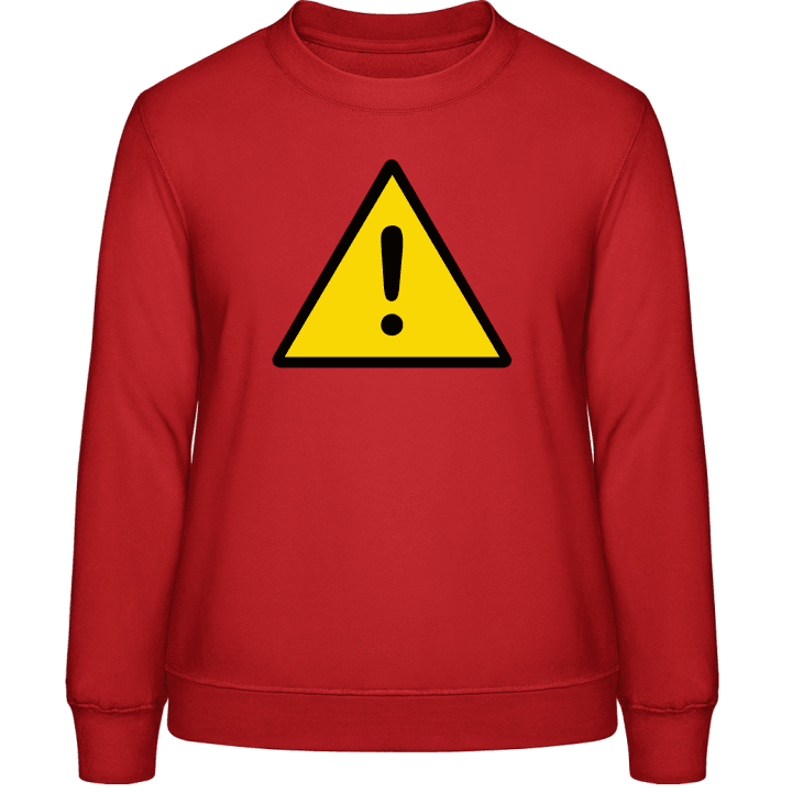 Warning Exclamation Sweatshirt för kvinnor 0 image