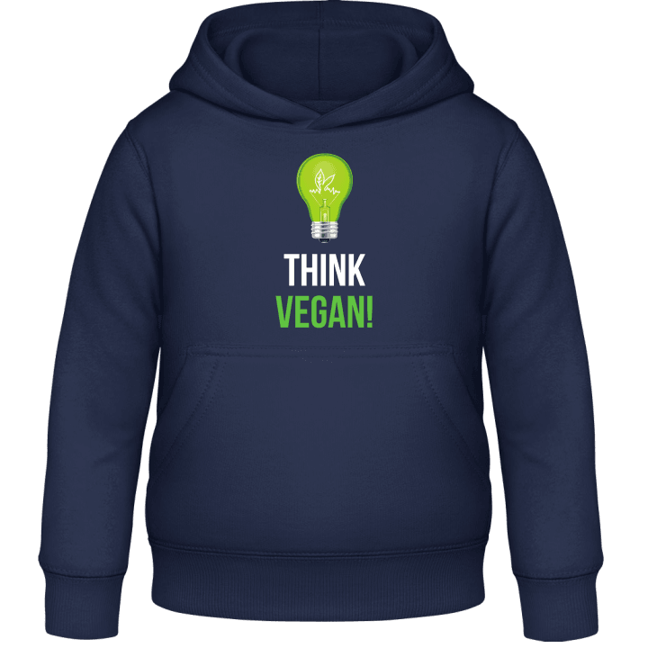 Think Vegan Logo Felpa con cappuccio per bambini contain pic