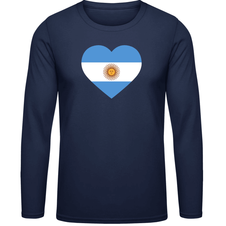 Argentina Heart Flag Long Sleeve Shirt contain pic
