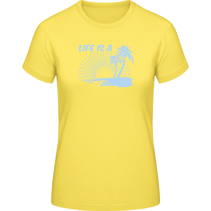 Life Is A Beach T-shirt pour femme contain pic