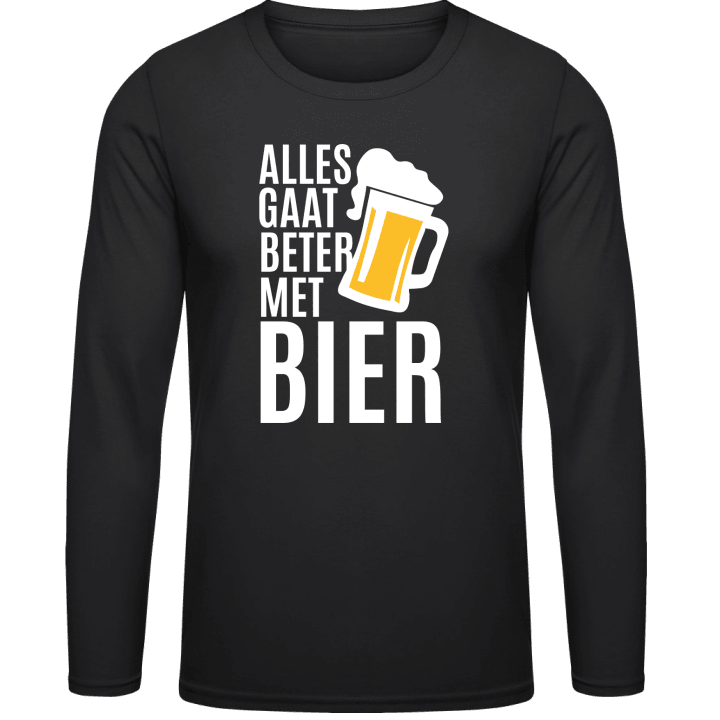Alles Gaat Beter Met Bier T-shirt à manches longues contain pic