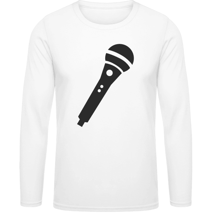 Music Microphone T-shirt à manches longues contain pic