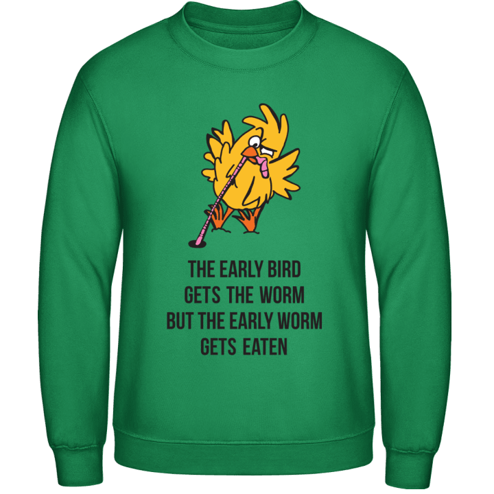 The Early Bird vs. The Early Worm Sweatshirt contain pic