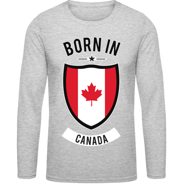 Born in Canada Langermet skjorte contain pic