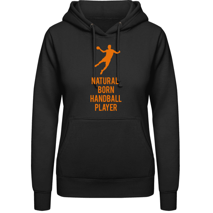 Natural Born Handball Player Sudadera con capucha para mujer contain pic