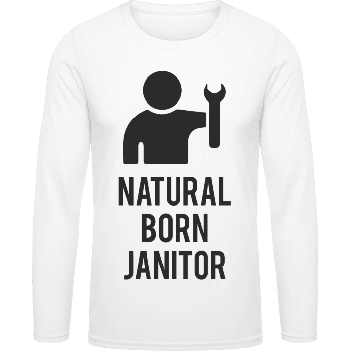 Natural Born Janitor T-shirt à manches longues contain pic