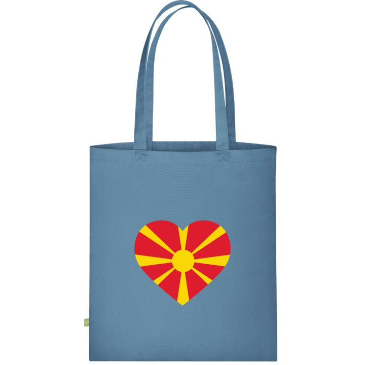 Mazedonien Herz Flagge Stofftasche 0 image