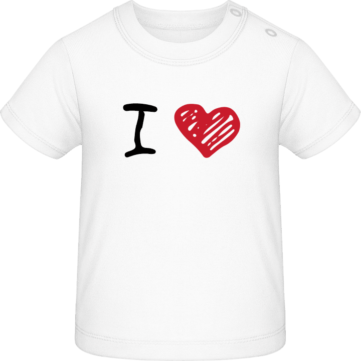I Love Red Heart Baby T-Shirt contain pic