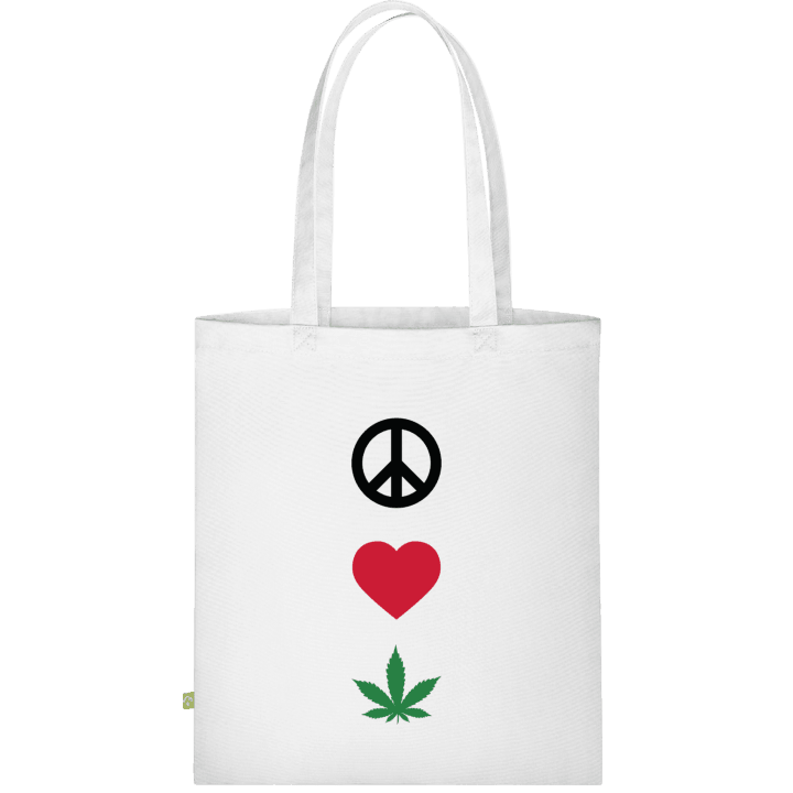 Peace Love Weed Stofftasche 0 image