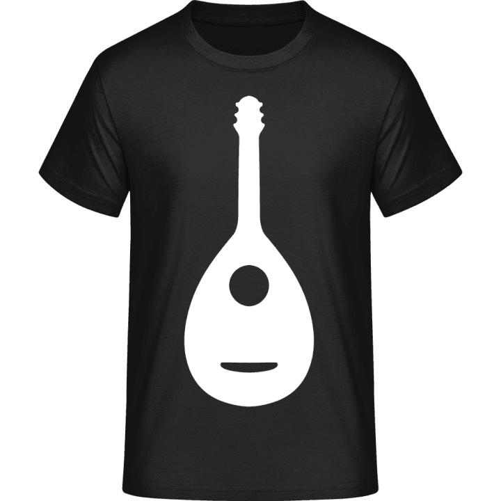 Mandolin Instrument Silhouette T-skjorte contain pic
