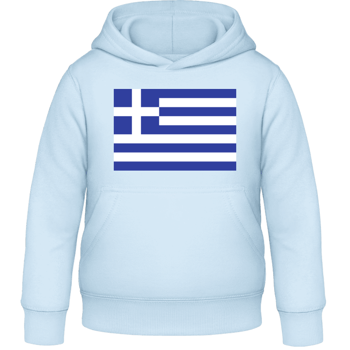 Greece Flag Felpa con cappuccio per bambini contain pic