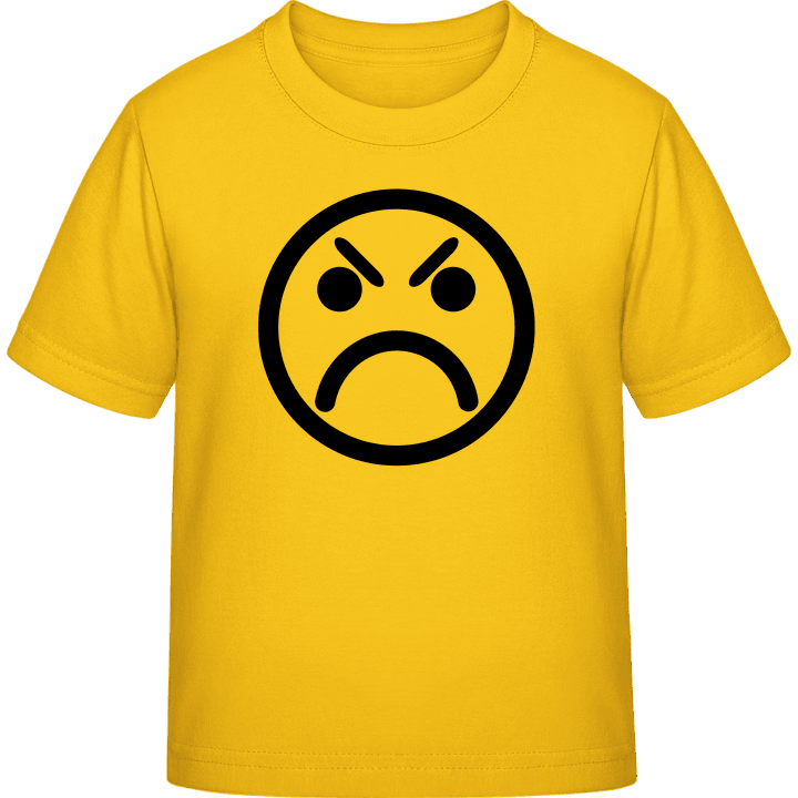 Angry Smiley T-shirt för barn contain pic