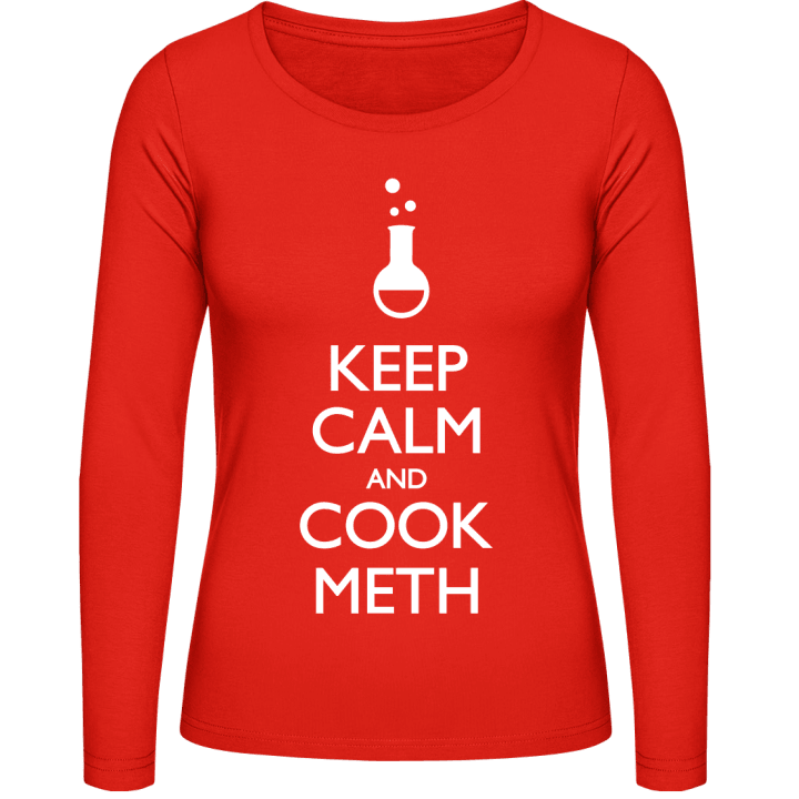 Keep Calm And Cook Meth Frauen Langarmshirt contain pic