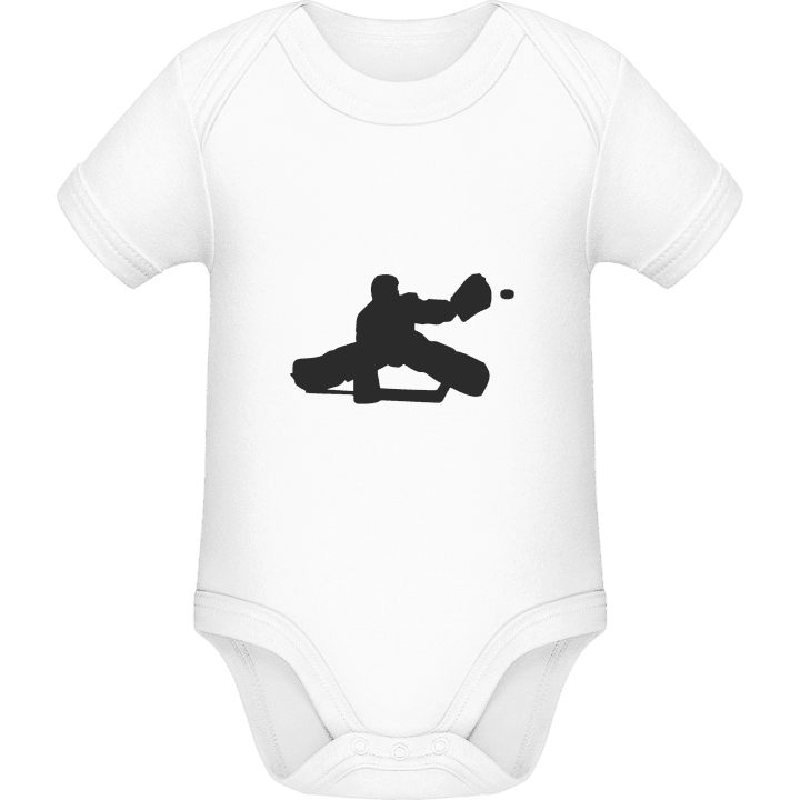 Ice Hockey Keeper Baby Strampler contain pic