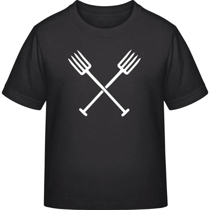 Crossed Pitchforks Camiseta infantil contain pic