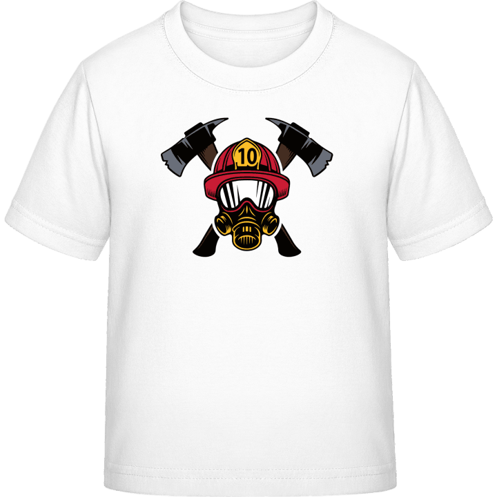 Firefighter Helmet With Crossed Axes T-shirt til børn 0 image