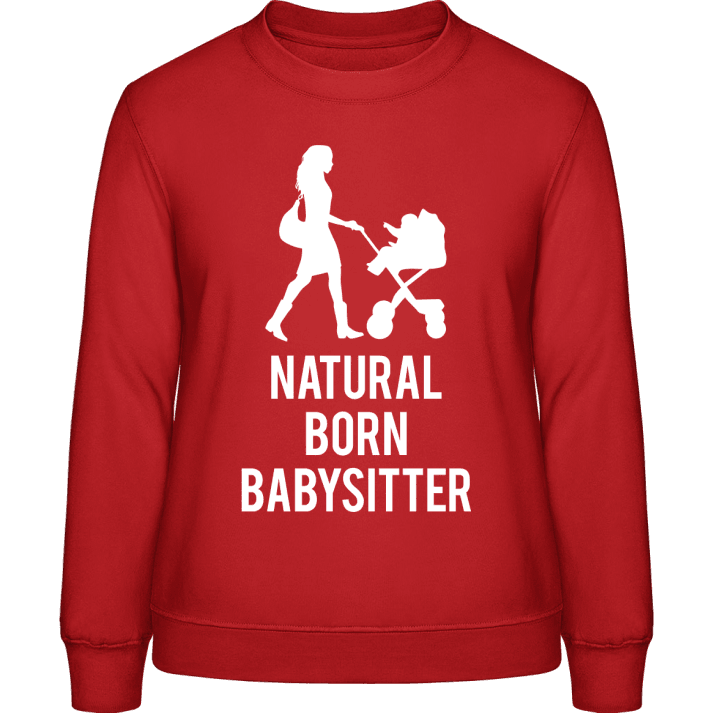 Natural Born Babysitter Sweatshirt för kvinnor contain pic