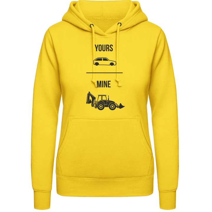 Car vs Tractor Vrouwen Hoodie contain pic