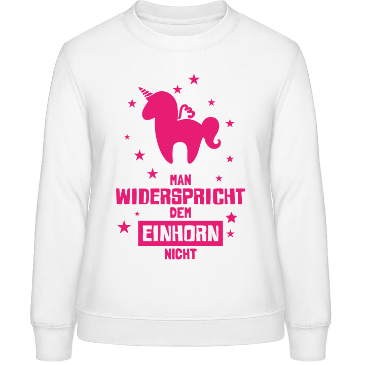 Man widerspricht dem Einhorn nicht Sweatshirt til kvinder 0 image