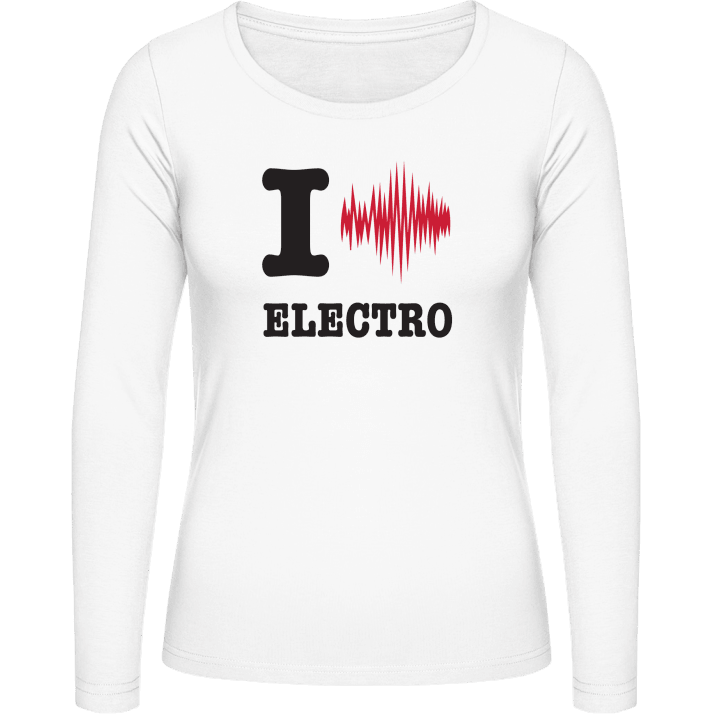 I Love Electro T-shirt à manches longues pour femmes contain pic