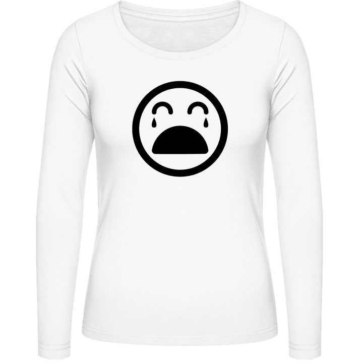 Howling Smiley T-shirt à manches longues pour femmes contain pic