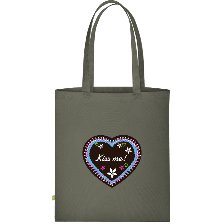 Kiss Me Gingerbread Heart Stofftasche contain pic