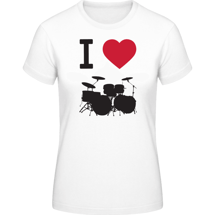 I Love Drums T-shirt til kvinder 0 image
