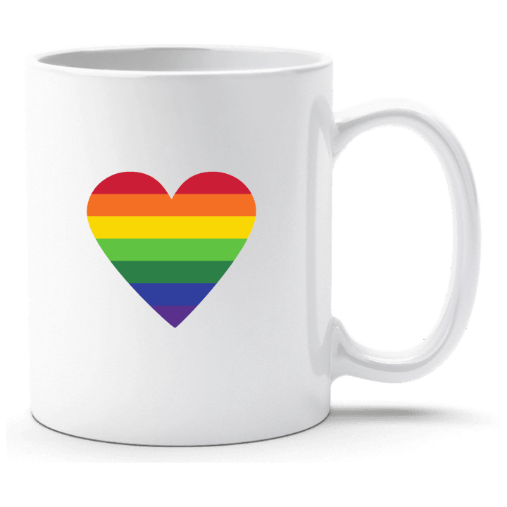 Rainbow Heart Stripes Cup contain pic