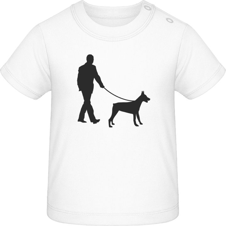 promenera hunden T-shirt för bebisar 0 image