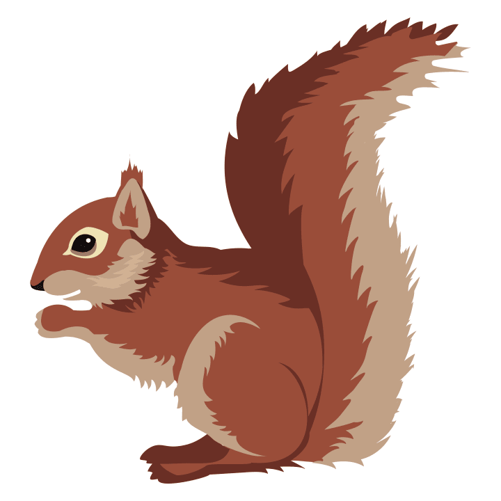 Red Squirrel Illustration T-Shirt 0 image