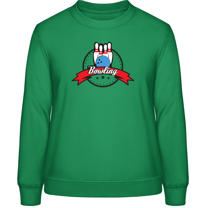 Bowling Emblem Frauen Sweatshirt contain pic