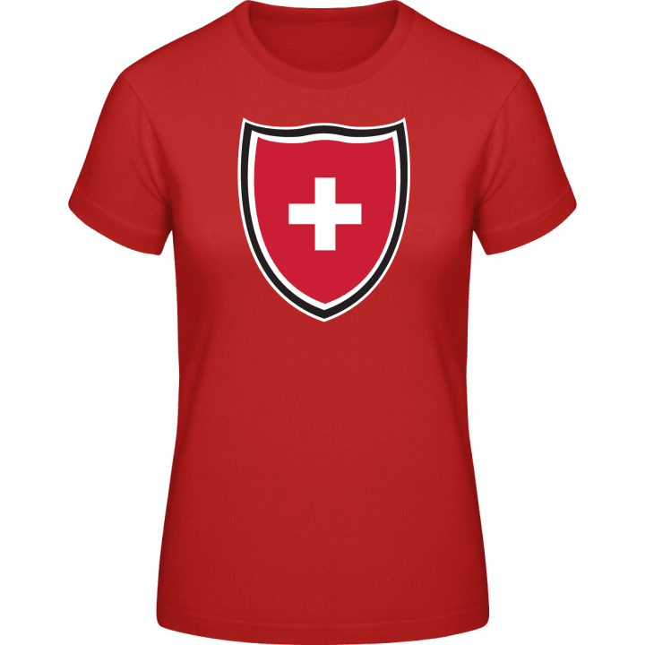Switzerland Shield Flag T-shirt för kvinnor contain pic