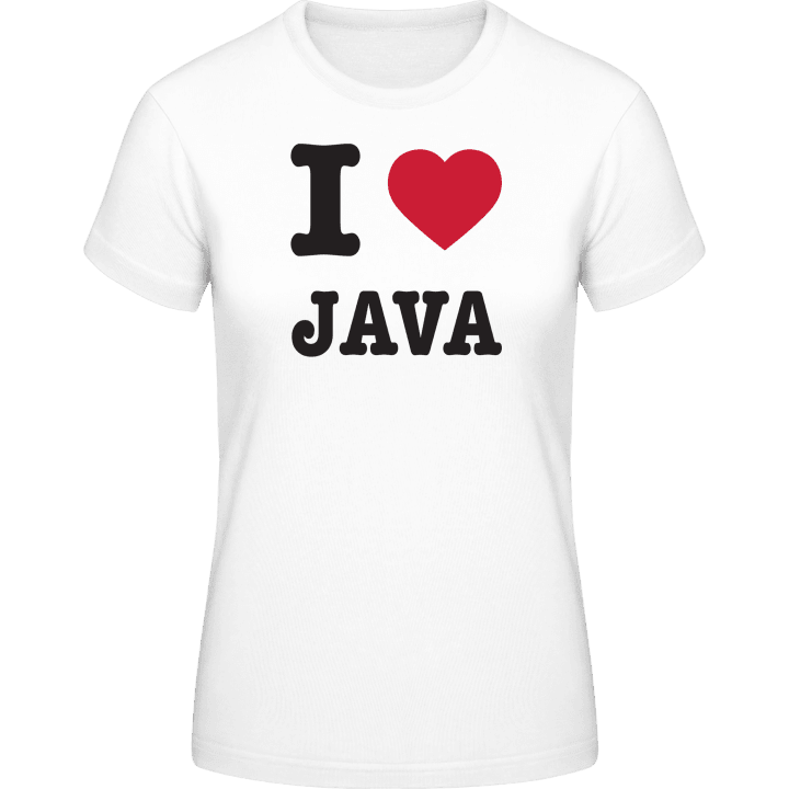I Love Java T-shirt för kvinnor contain pic