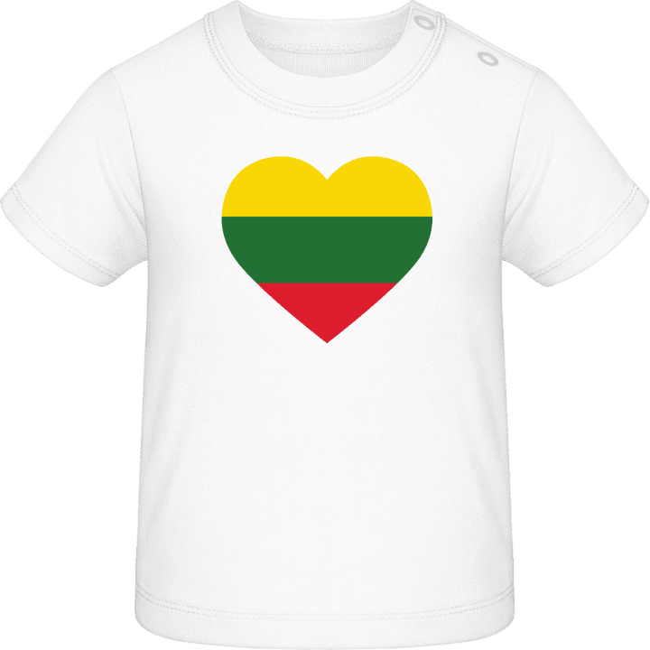 Lithuania Heart Flag T-shirt för bebisar contain pic