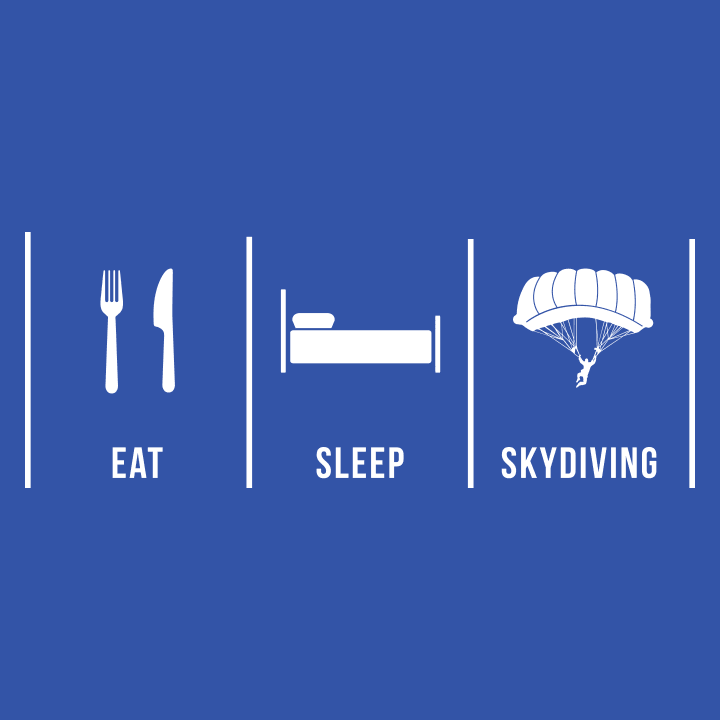 Eat Sleep Skydiving Vrouwen Lange Mouw Shirt 0 image