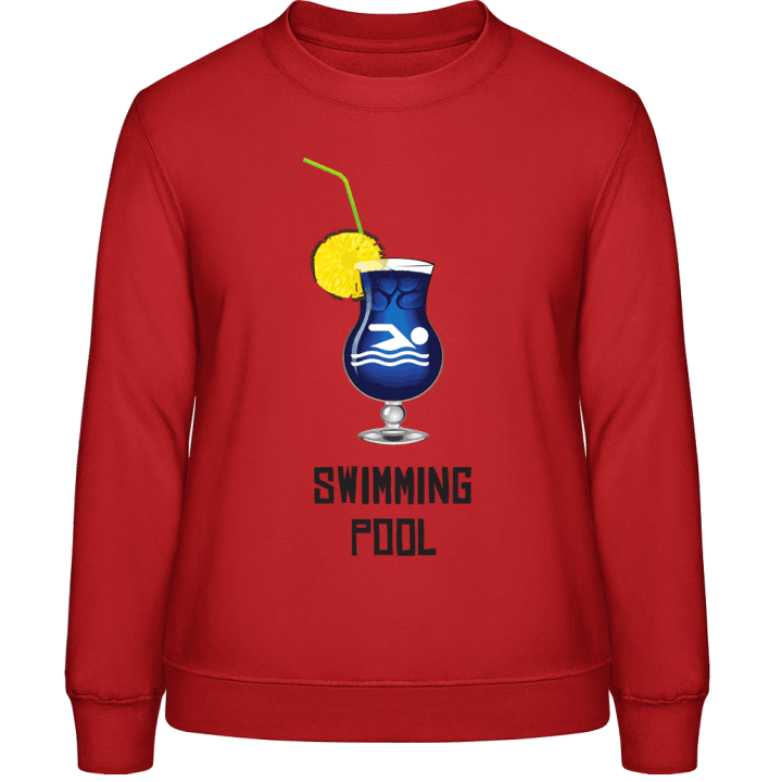 Swimming Pool Cocktail Sweatshirt för kvinnor contain pic
