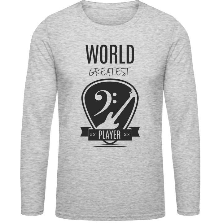 World Greatest Bass Player Langarmshirt contain pic