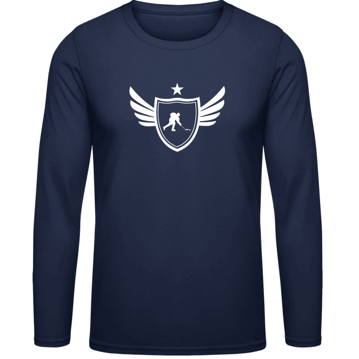 Ice Hockey Winged T-shirt à manches longues contain pic