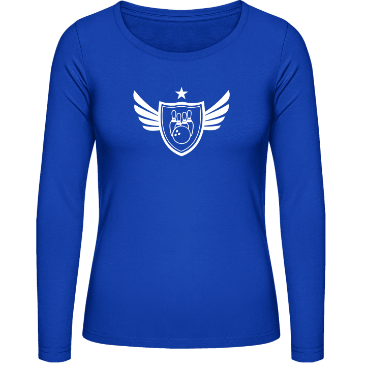 Bowling Star Winged T-shirt à manches longues pour femmes contain pic