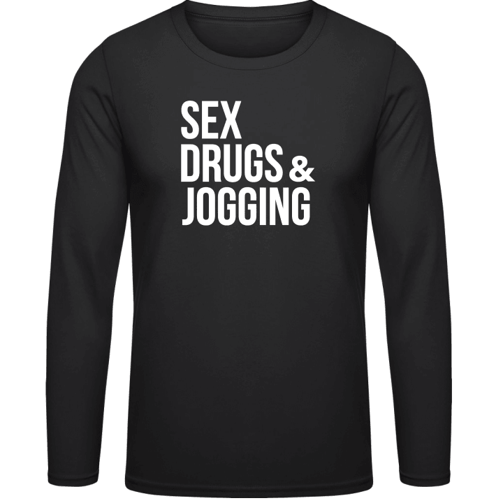 Sex Drugs And Jogging Långärmad skjorta contain pic