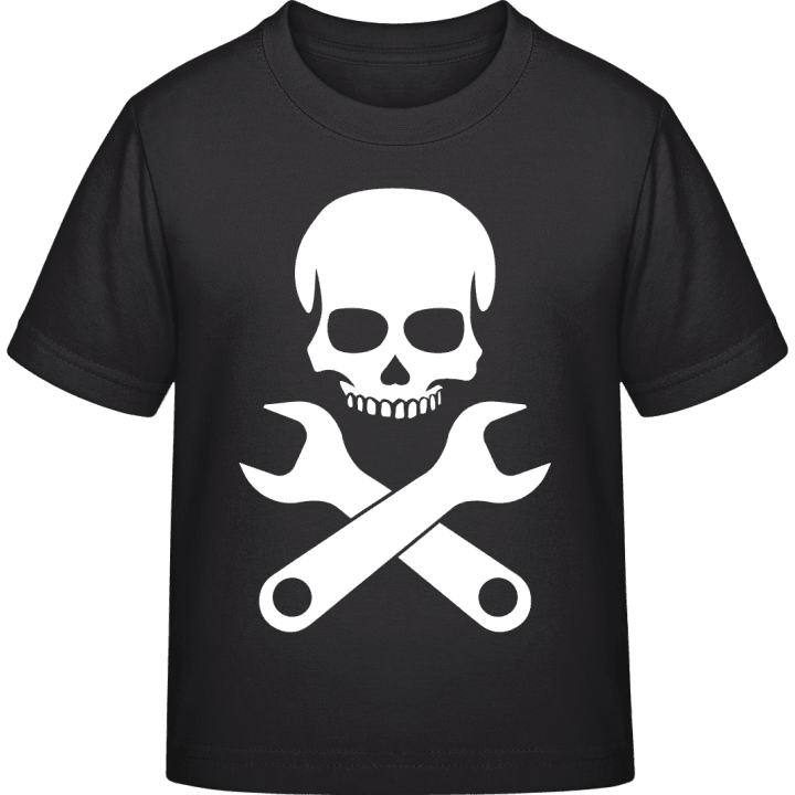 Mechaniker Totenkopf Kinder T-Shirt contain pic